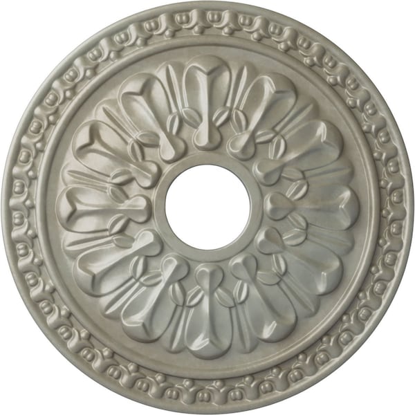 Ekena Millwork Warsaw Ceiling Medallion (Fits Canopies up to 3 1/2"), 18"OD x 3 1/2"ID x 1 3/8"P, Flash Gold CM18WAFLS - main